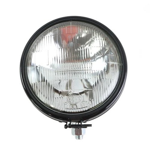 Replica 5-3/4 inch Round Black Headlamp for Harley-Davidson