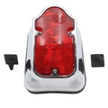 Chrome Tombstone Tail Lamp Assembly Bulb Type for Harley-Davidson