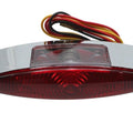 Chrome Snake Eye Style Tail Lamp for Harley-Davidson