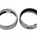 Spotlamp Chrome Frenched Trim Ring Set for Harley-Davidson