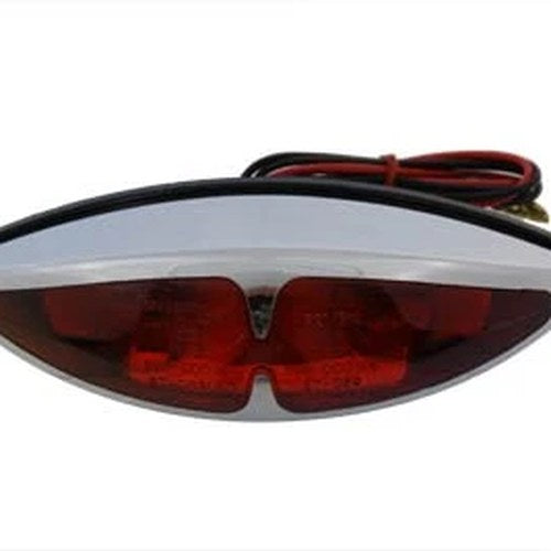 Chrome ABS Big Eye Red Lens Tail Lamp for Harley-Davidson