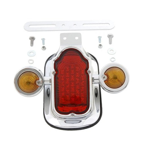 Tail Lamp Assembly Tombstone Style with Bullet Lamp for Harley-Davidson