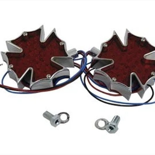 Firefighter Marker Lamp Set with Red Lens for Harley-Davidson