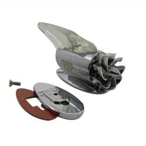 Chrome Fan Marker Lamp White for Harley-Davidson