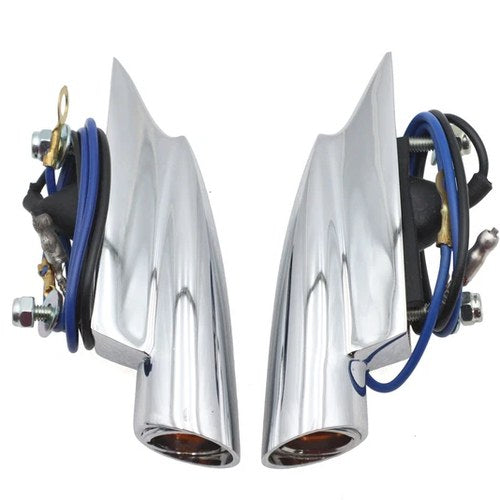 Hot Spot Indicator Lamp Set with Amber Lens for Harley-Davidson