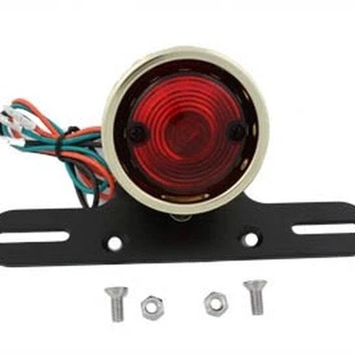 Round Tail Lamp Assembly Bobber Style for Harley-Davidson