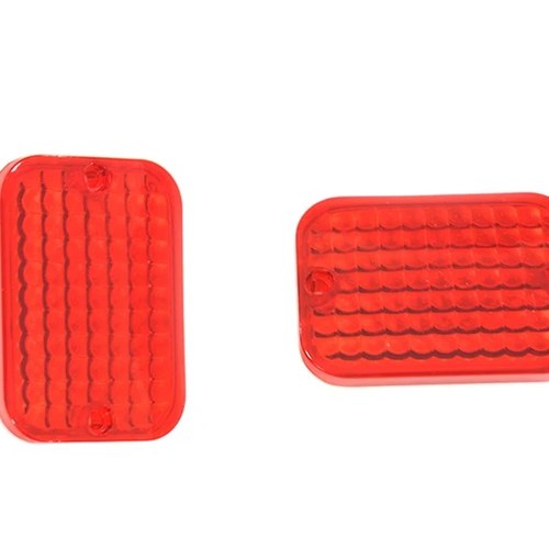 Marker Lamp Lens Set Red Standard Style for Harley-Davidson