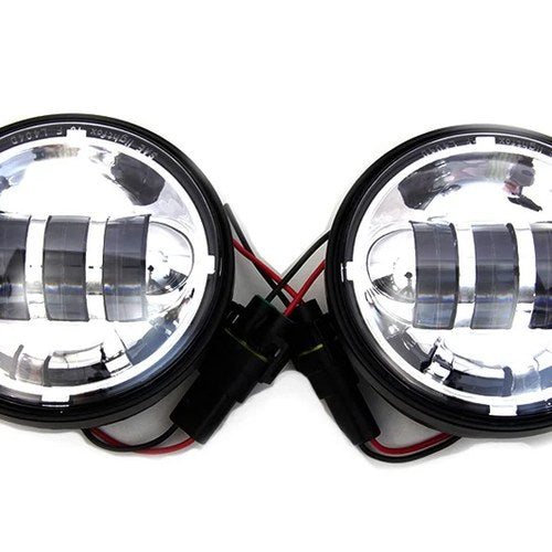 4-1/2 inch LED Spotlamp Assembly Chrome for Harley-Davidson