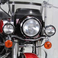 Billet Spotlamp Trim Set Black for Harley-Davidson