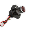 Black 1 inch Round Tail Lamp for Harley-Davidson