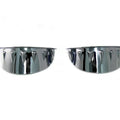Chrome 4-1/2 inch Glide Spotlamp Visor Set for Harley-Davidson