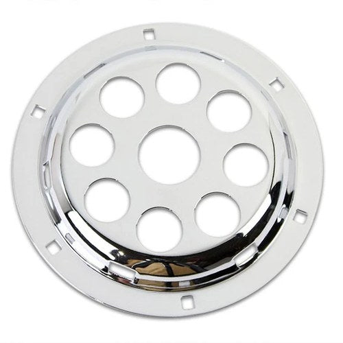 Chrome 6 inch Horn Face with Holes for Harley-Davidson