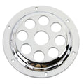 Chrome 6 inch Horn Face with Holes for Harley-Davidson