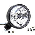 5-3/4 inch H4 Headlamp Unit Black for Harley-Davidson