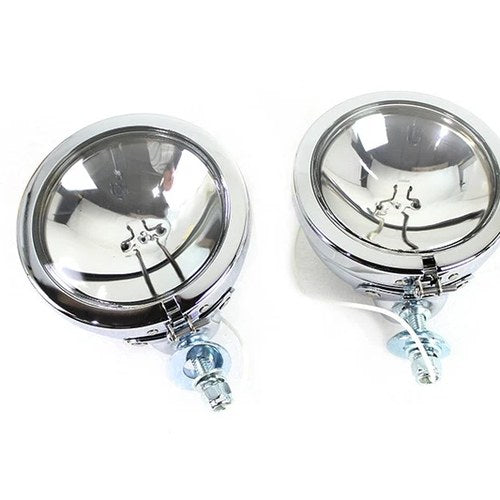 4-1/2 inch Spotlamp Set with 12 Volt Bulb for Harley-Davidson