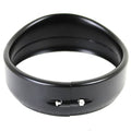 5-3/4 inch Visor Style Headlamp Trim Ring Black for Harley-Davidson
