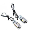 Chrome Hagler License Plate Bolt Set with LED for Harley-Davidson