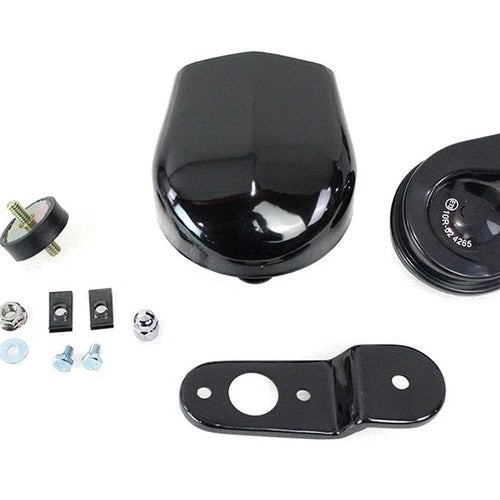 Softail Horn Kit with Black Cover for Harley-Davidson