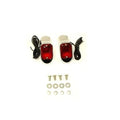 Flush Deco Marker Lamp Set with Red Lens for Harley-Davidson