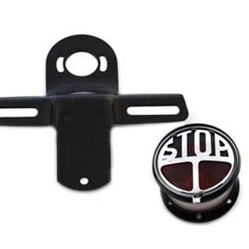 Chrome Tail Lamp Kit Round Style for Harley-Davidson