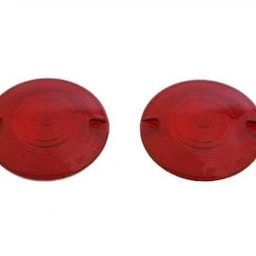 Turn Signal Lens Set Red Front for Harley-Davidson