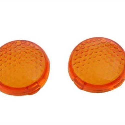 Turn Signal Lens Set Torpedo Style Amber for Harley-Davidson