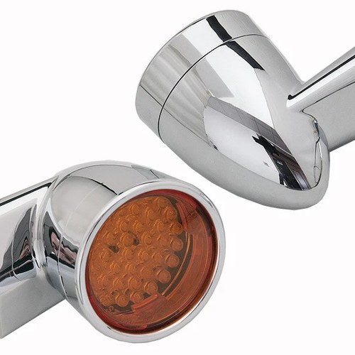 Chrome Revox Bullet LED Rear Turn Signal Set for Harley-Davidson