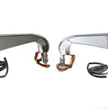 Evil Eye Mirror Set with Billet Stems for Harley-Davidson