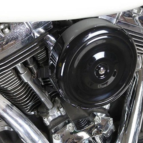 8 inch Round Air Cleaner Kit Black for Harley-Davidson
