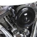 8 inch Round Air Cleaner Kit Black for Harley-Davidson