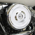 8 inch Round Air Cleaner Kit Chrome for Harley-Davidson
