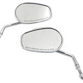 Chrome Taper Convex Mirror Set for Harley-Davidson