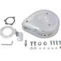 Teardrop Air Cleaner Kit Smooth Chrome for Harley-Davidson