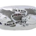 Eagle Spirit Oval Chrome Air Cleaner Insert for Harley-Davidson