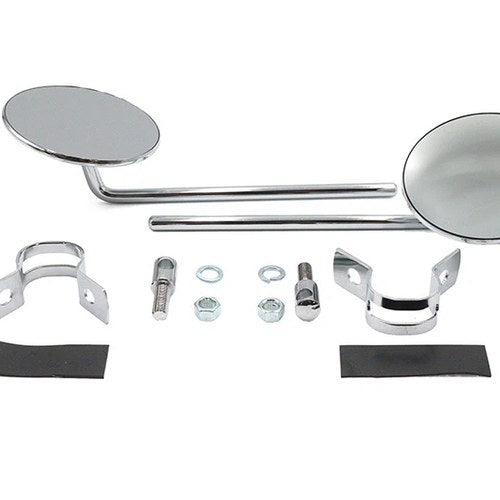 Round Mirror Set Chrome for Harley-Davidson