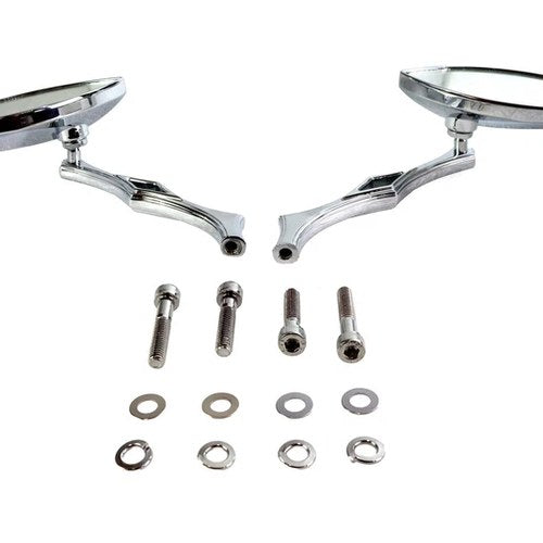 Eagle Eye Mirror Set Billet Chrome for Harley-Davidson