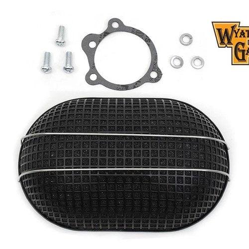 Wyatt Gatling Black Turbo Air Cleaner for Harley-Davidson