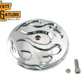 Wyatt Gatling Flame Air Cleaner Cover Insert for Harley-Davidson