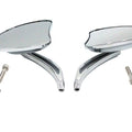 Mini Tapered Mirror Set with Short Slotted Stem for Harley-Davidson