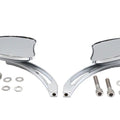 Mini Tapered Mirror Set with Long Slotted Stem for Harley-Davidson