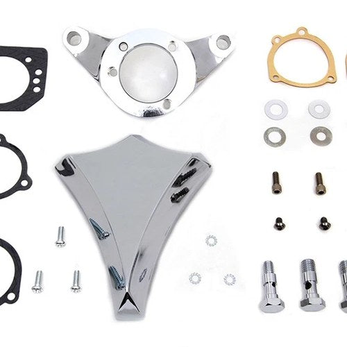 Chrome Wyatt Gatling Air Cleaner Assembly for Harley-Davidson