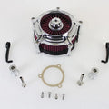 Chrome Exposed Filter Air Cleaner Kit for Harley-Davidson