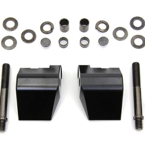 Black Mirror Mount Block for Harley-Davidson