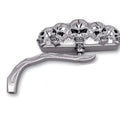 Chrome 5 Skull Mirror with Billet Worm Stem for Harley-Davidson