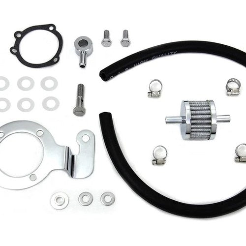 Crankcase Breather and Bracket Kit for Harley-Davidson