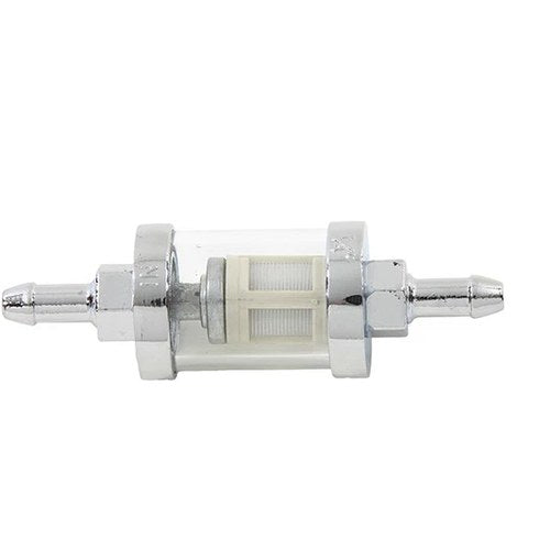 Kleer-Thru Fuel Filter Chrome and Glass for Harley-Davidson