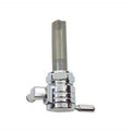 Chrome Sifton Ball Petcock with Backward Outlet and Nut for Harley-Davidson