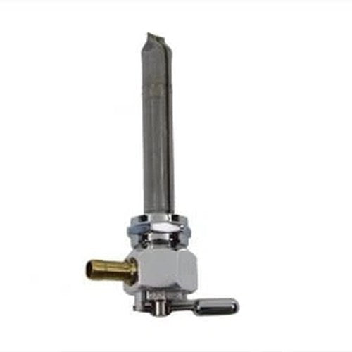 Pingel Metric Hex Petcock Left Spigot with Nut Polished for Harley-Davidson
