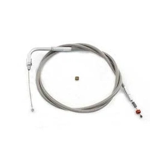 45.375 inch Braided Stainless Steel Idle Cable for Harley-Davidson