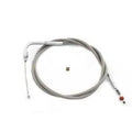 45.375 inch Braided Stainless Steel Idle Cable for Harley-Davidson